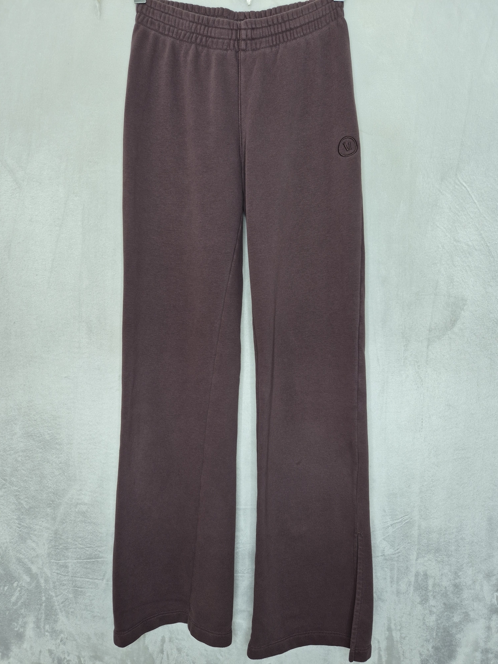 Vuori Wide Leg Pants in Deep Plum